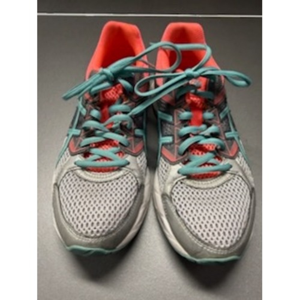 Asics Gel-Contend 3 Womens Running Shoes Silver Blue Pink T5F9N Size 8.5